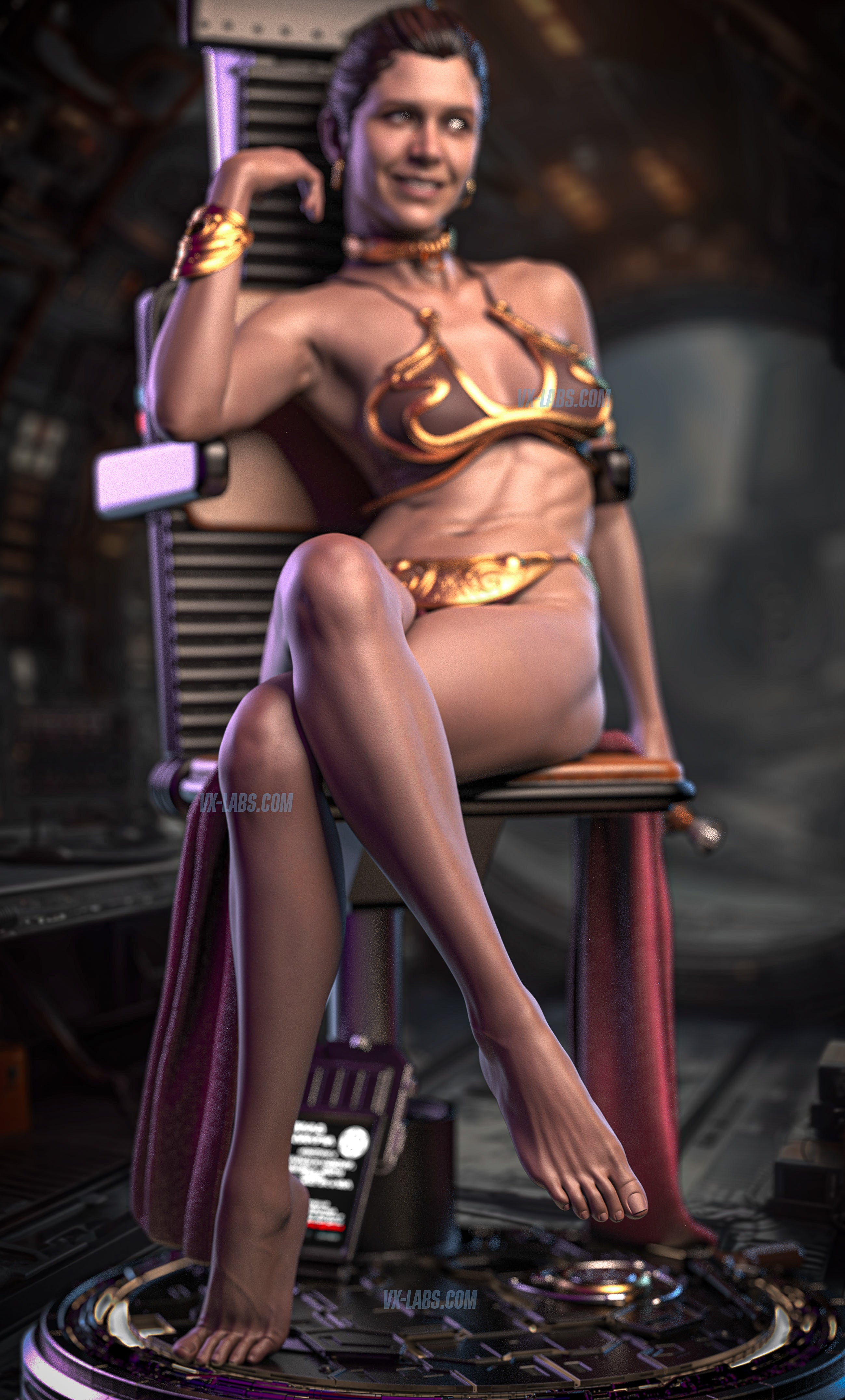 Rebel Throne - Princess Leia VXLabs Art Rebel Throne - Princess Leia VXLabs Art