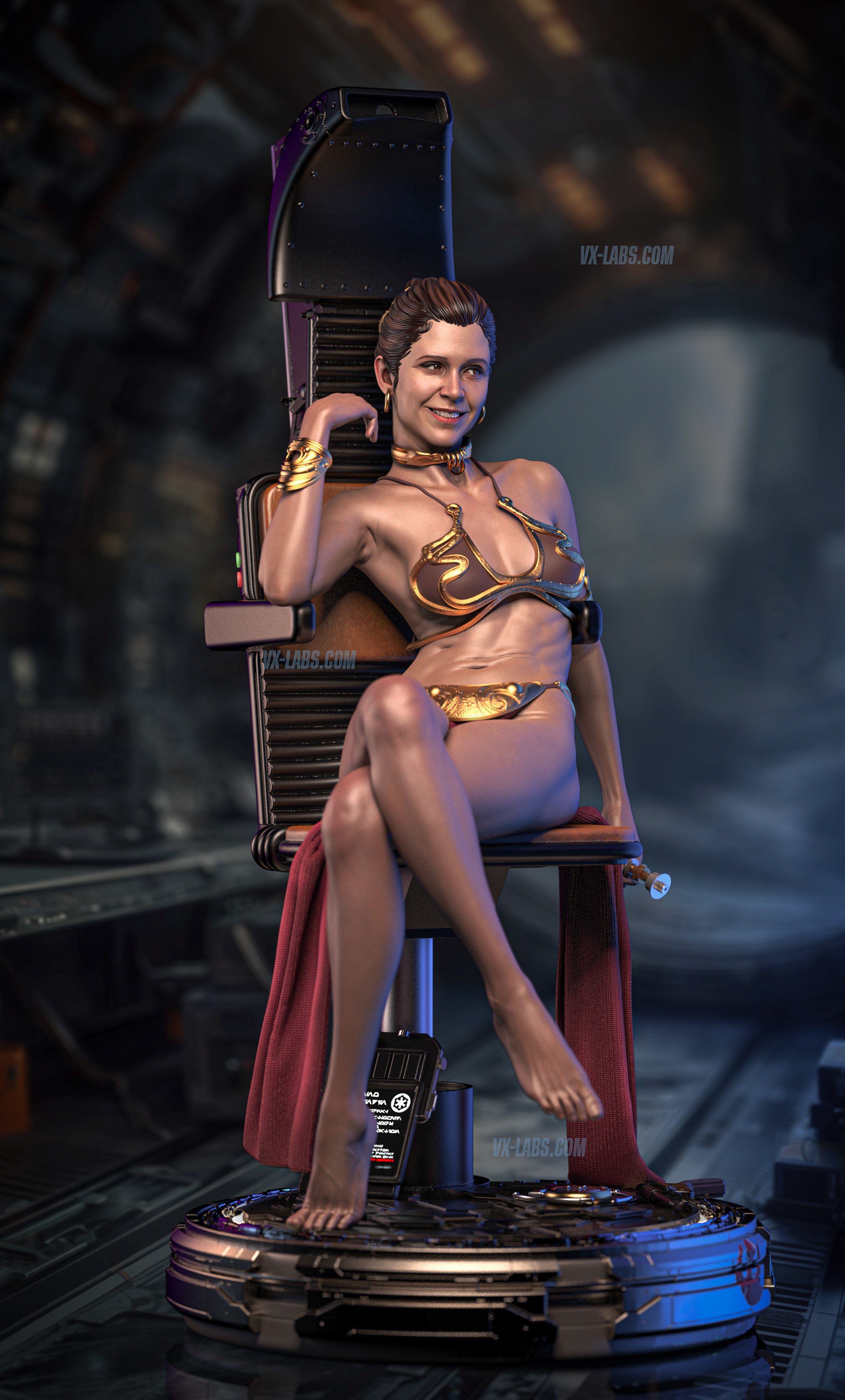 Rebel Throne - Princess Leia VXLabs Art Rebel Throne - Princess Leia VXLabs Art