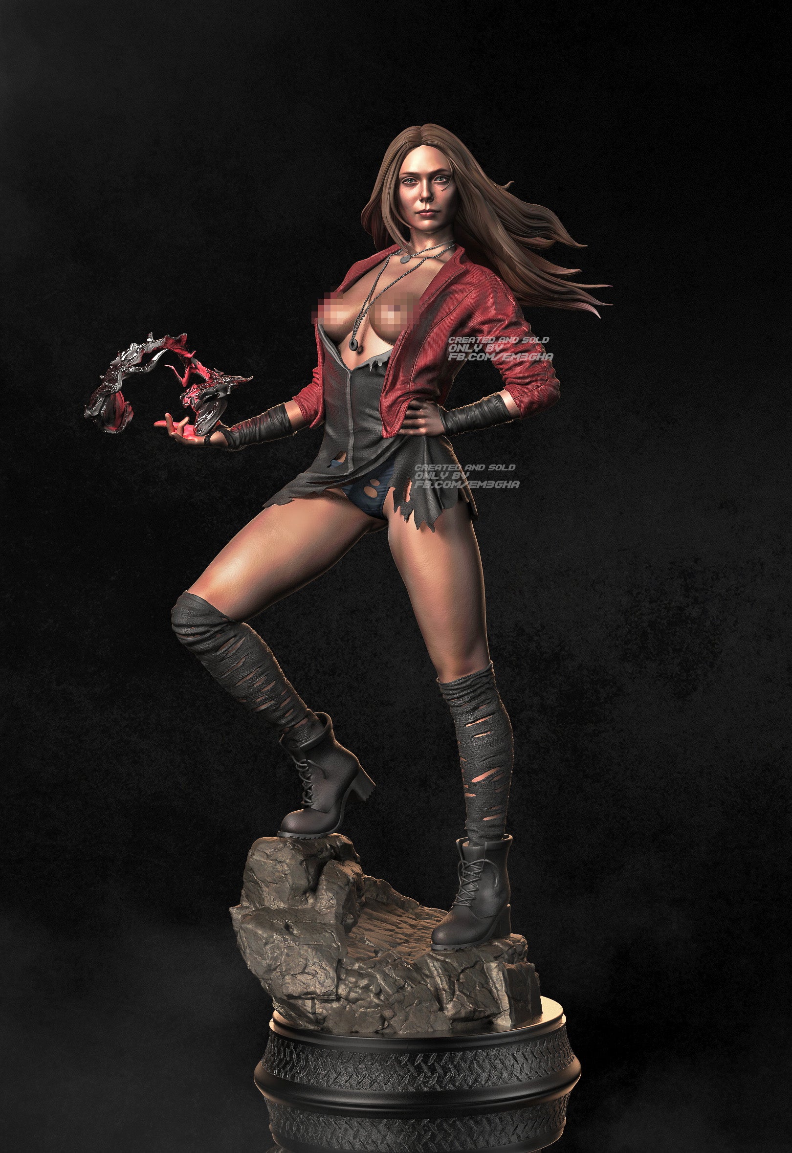 Scarlet Witch - Wanda Maximoff VXLabs Art Scarlet Witch - Wanda Maximoff VXLabs Art