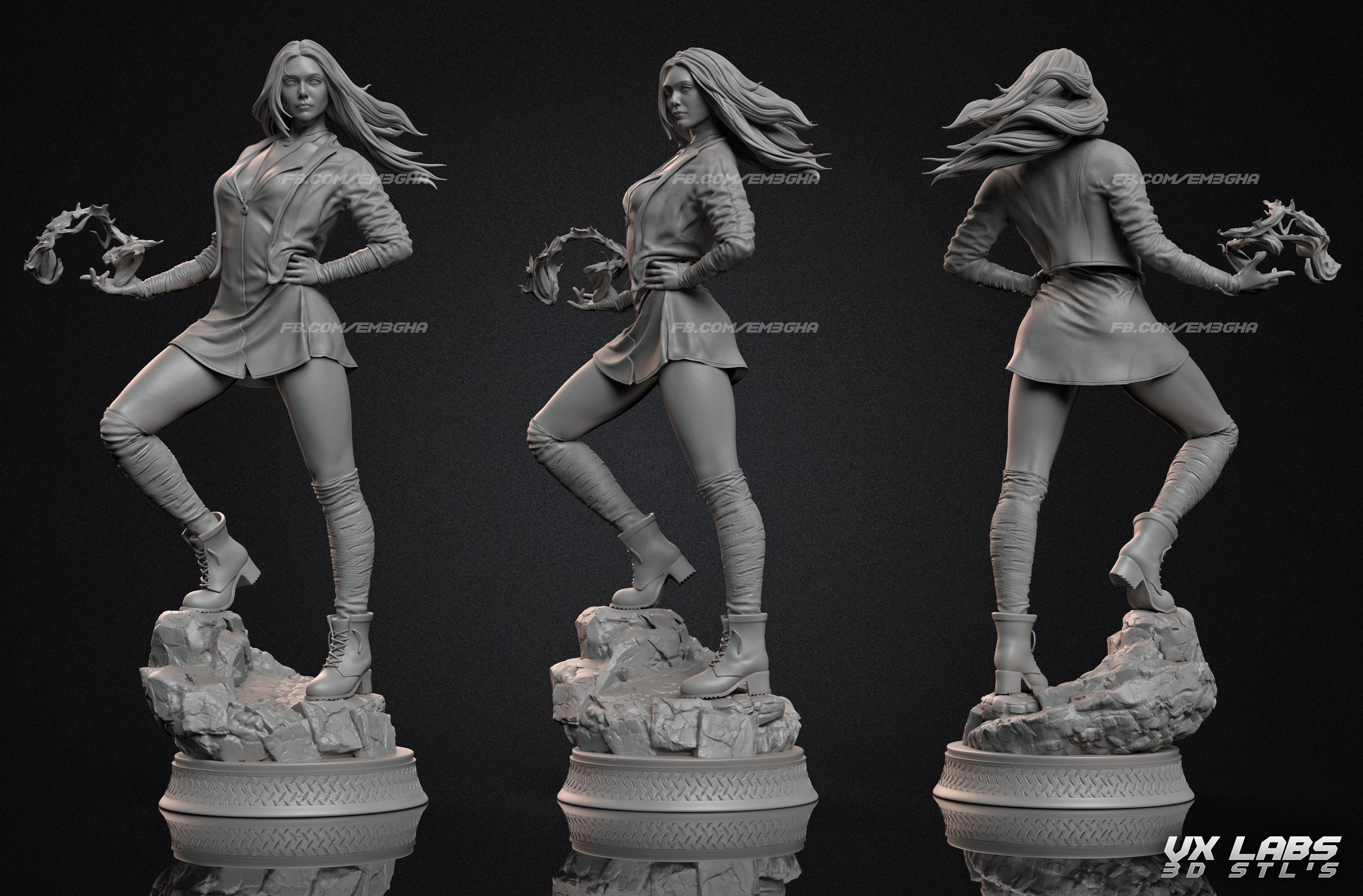 Scarlet Witch - Wanda Maximoff VXLabs Art Scarlet Witch - Wanda Maximoff VXLabs Art